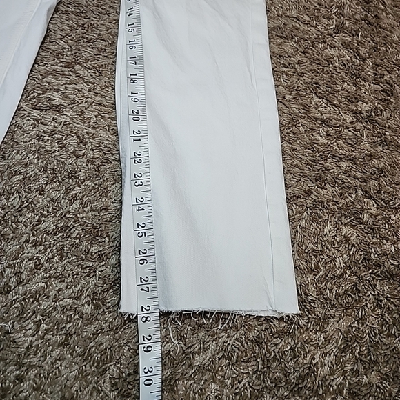 Zara Women's Jeans Straight Leg High Rise Ankle Rigid EU Size 34(2) Straight Fit - Picture 6 of 12